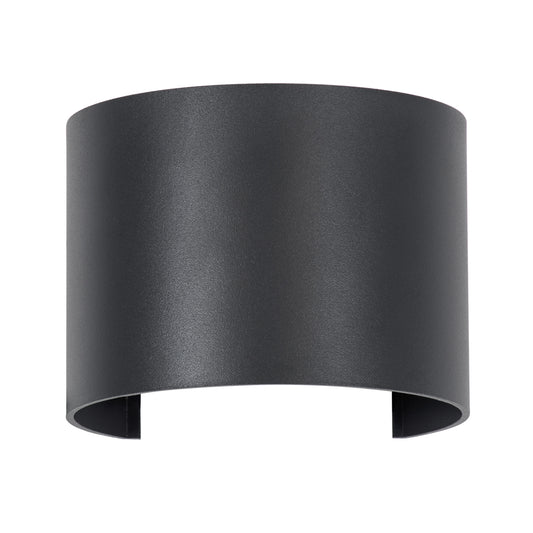 AXIS-R 60639 Φωτιστικό Τοίχου - Απλίκα Αρχιτεκτονικού Φωτισμού Εσωτερικού/Εξωτερικού Χώρου Up & Down LED 10W 1200lm 10 έως 60° AC 220-240V Αδιάβροχο IP65 Μ10 x Π10 x Υ10cm - Φυσικό Λευκό 4500K - Γκρι Ανθρακί- Bridgelux Chip