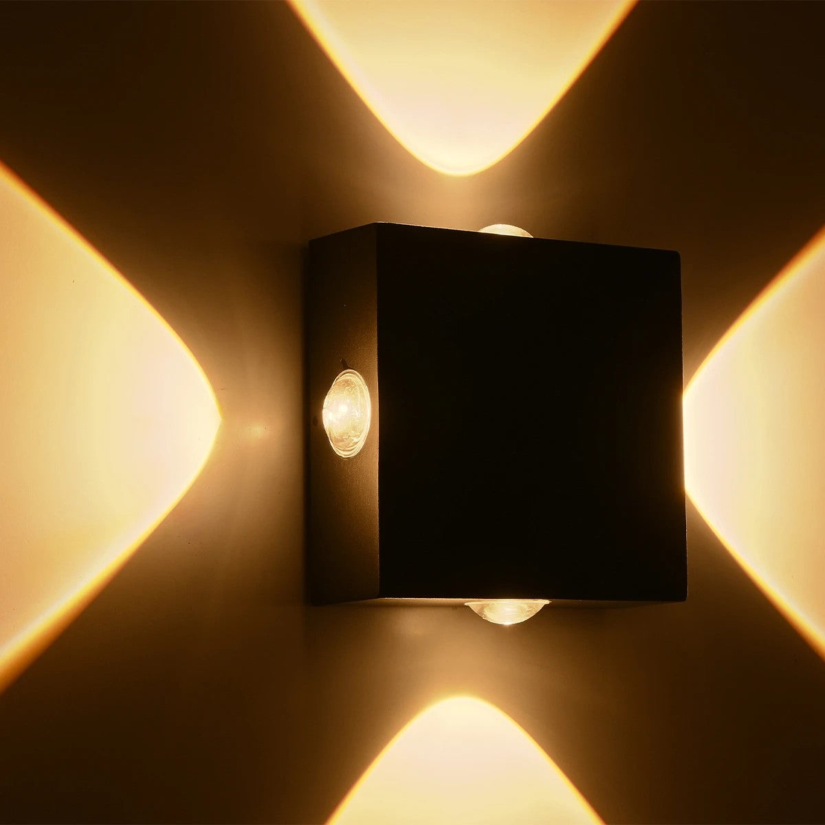 ARKOS KLV-101-0110 Φωτιστικό Τοίχου / Απλίκα LED 8W 840lm 15° AC 220-240V Αδιάβροχο IP65 Θερμό Λευκό 2700K - CREE SMD Chip & TÜV SÜD Driver - Μαύρο Ματ - Μ14 x Π5.5 x Υ14