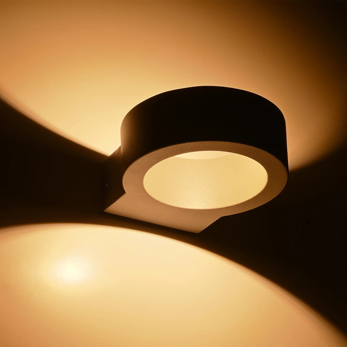 AURA KLV-101-0114 Φωτιστικό Τοίχου / Απλίκα LED 7W 875lm 45° AC 220-240V Αδιάβροχο IP65 Θερμό Λευκό 2700K - Bridgelux COB Chip & TÜV SÜD Driver - Γκρι Ανθρακί Ματ - Μ15 x Π13 x Υ4.5