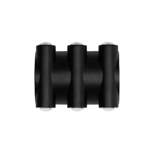 ARC 60680 Μοντέρνο Φωτιστικό Τοίχου - Απλίκα LED 12W 1500lm 30° AC 220-240V Αδιάβροχο IP65 Θερμό Λευκό 2700K - CREE XPE Chip & TÜV SÜD Driver - Μαύρο Ματ - Μ14 x Π4.8 x Υ11.5