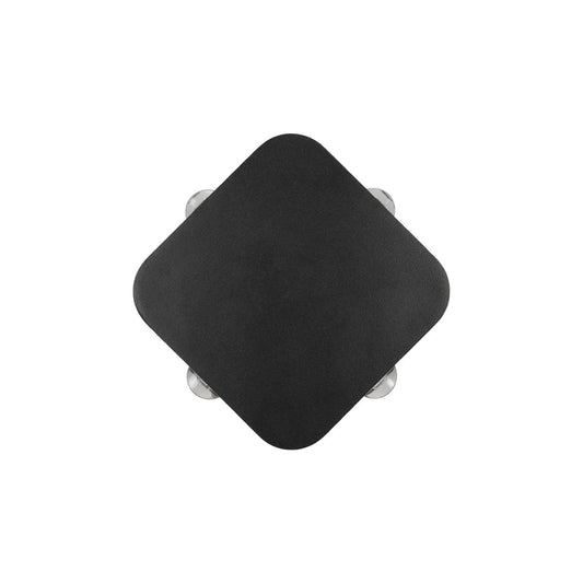 LUZ 60688 Μοντέρνο Φωτιστικό Τοίχου - Απλίκα LED 8W 1000lm 10° AC 220-240V Αδιάβροχο IP65 Θερμό Λευκό 2700K - CREE XPE Chip & TÜV SÜD Driver - Μαύρο Ματ - Μ13.5 x Π4.5 x Υ13.5