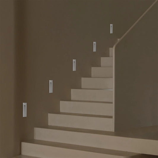 STEPART KLV-101-0094 Χωνευτό Φωτιστικό Σκαλοπατιού / Διαδρόμου LED 7W 735lm 45° AC 220-240V Αδιάβροχο IP65 Θερμό Λευκό 2700K - Lumileds SMD Chip & TÜV SÜD Driver - Λευκό Ματ - Μ6.5 x Π6.5 x Υ21 / Q5.41 x 18.9