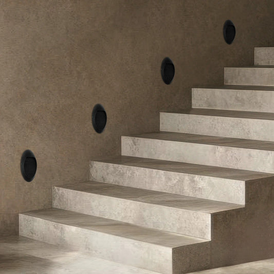 STEPART KLV-101-0101 Φωτιστικό Σκαλοπατιού / Διαδρόμου LED 3W 375lm 45° AC 220-240V Αδιάβροχο IP65 Θερμό Λευκό 2700K - Lumileds SMD Chip & TÜV SÜD Driver - Μαύρο Ματ - Μ13 x Π5.5 x Υ26