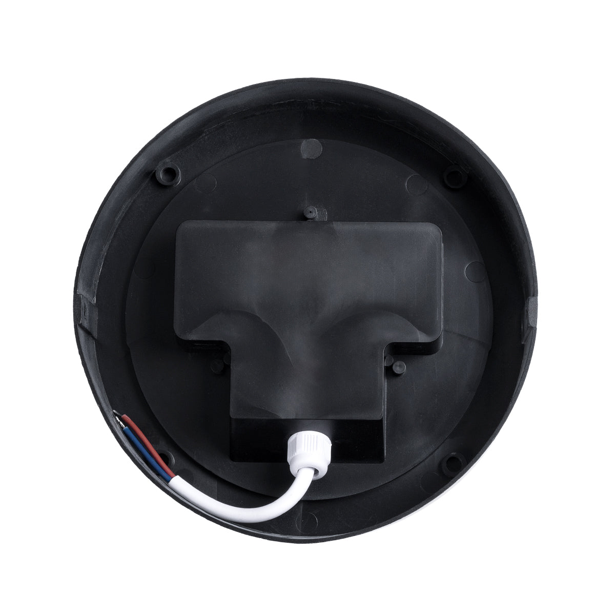 NEXUS 60762 Φωτιστικό Τοίχου - Απλίκα Εσωτερικού/Εξωτερικού Χώρου LED 10W 1050lm 120° AC175-265V Αδιάβροχο IP65 - Πλαστικό Σώμα - Φυσικό λευκό 4500K - Φ17 x Υ9cm - Γκρι - Bridgelux Chip