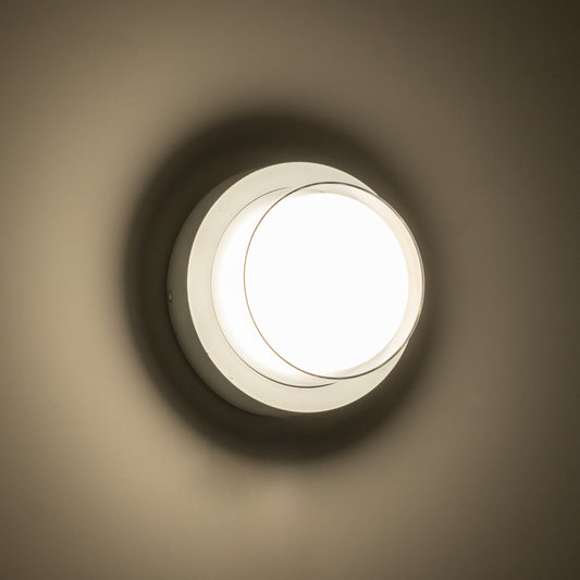 NEXUS 60763 Φωτιστικό Τοίχου - Απλίκα Εσωτερικού/Εξωτερικού Χώρου LED 10W 1050lm 120° AC175-265V Αδιάβροχο IP65 - Πλαστικό Σώμα - Φυσικό λευκό 4500K - Φ17 x Υ9cm - Λευκό - Bridgelux Chip