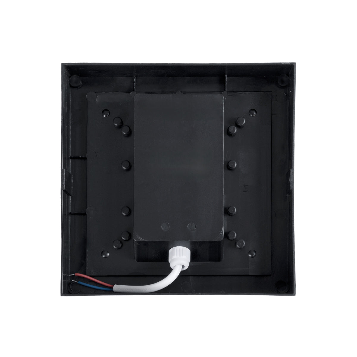 NEXUS 60768 Φωτιστικό Τοίχου - Απλίκα Εσωτερικού/Εξωτερικού Χώρου LED 10W 1050lm 120° AC175-265V Αδιάβροχο IP65 - Πλαστικό Σώμα - Φυσικό λευκό 4500K - Μ17 x Π17 x Υ9cm - Γκρι - Bridgelux Chip