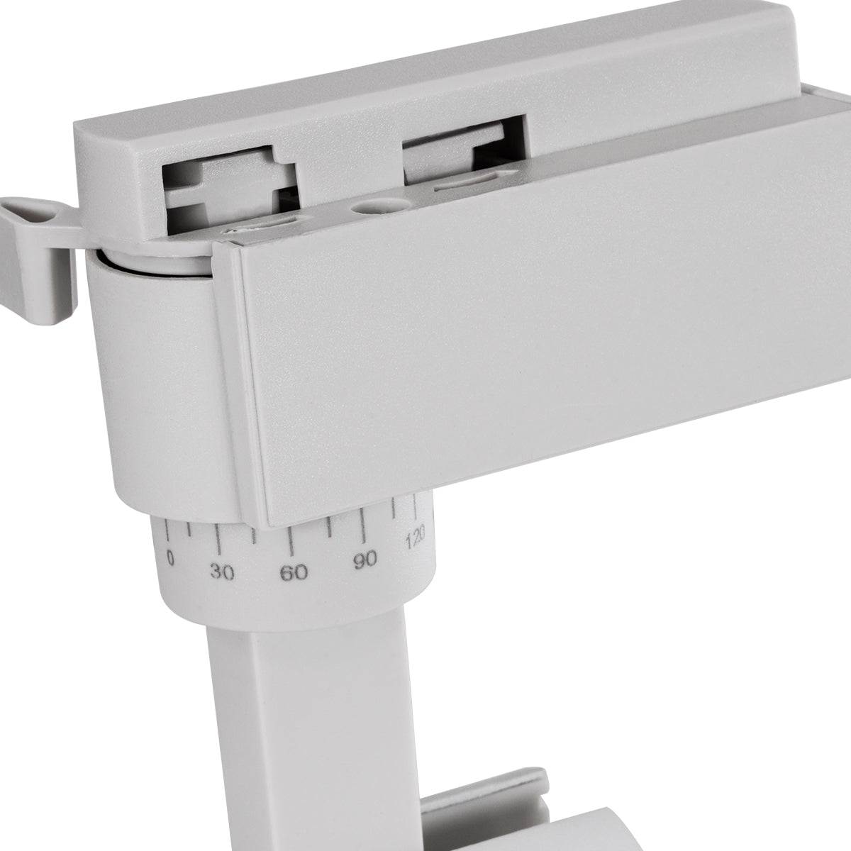 LUGANO 60801 Μονοφασικό Φωτιστικό Σποτ Ράγας LED 10W 1250lm 36° Acrylic HQ LENS AC 220-240V IP20 Φ4.5 x Υ19cm Φυσικό Λευκό 4500K - EUROTRACK® System 1L+1N - Λευκό - Bridgelux Chip - TÜV Certified Driver