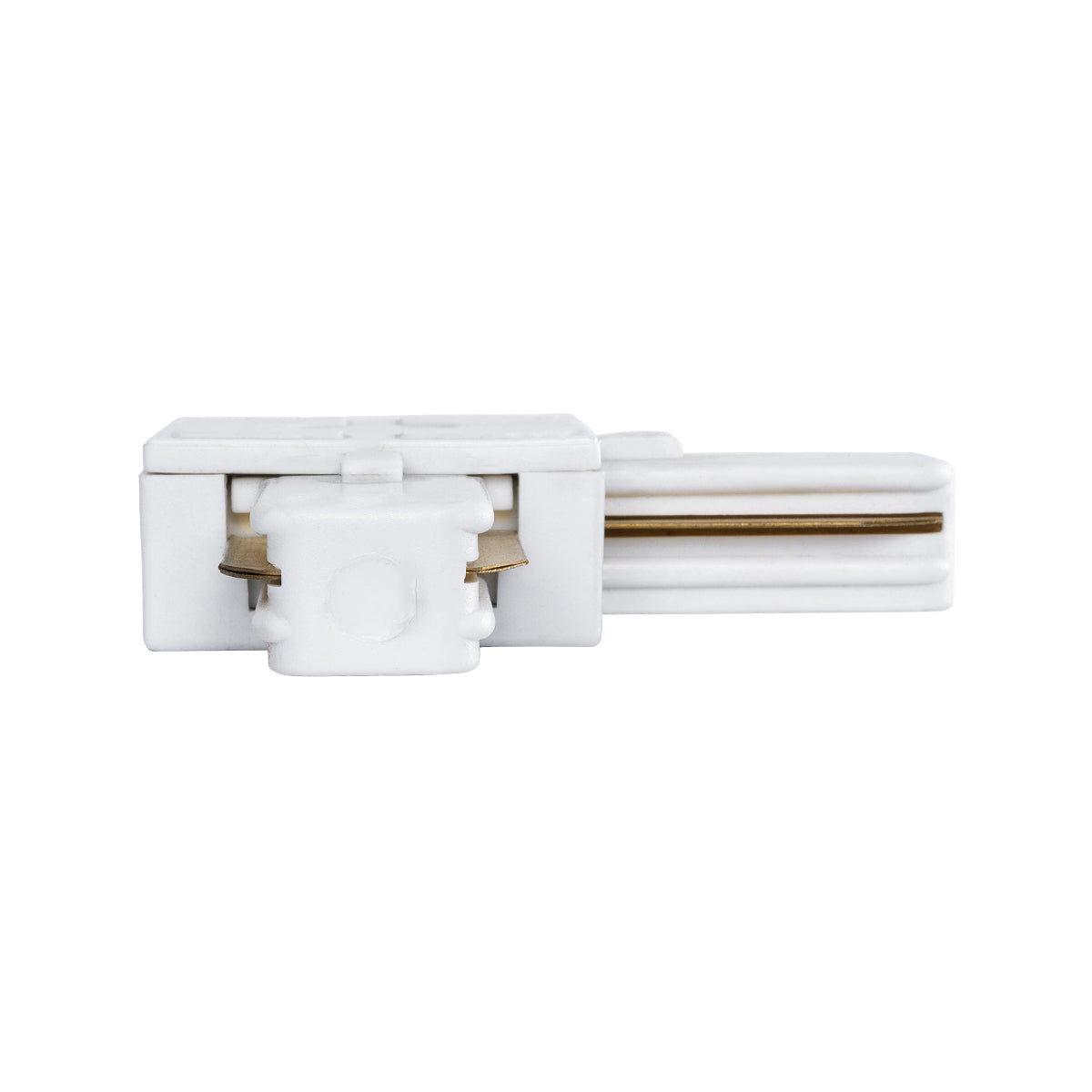 60850 Αντάπτορας L (Ελ) - Μονοφασικός 2 Καλωδίων για όλες τις Ράγες EUROTRACK AC 220-240V IP20 Μ6.5 x Π6.5 x Υ1.7cm - EUROTRACK® System 1L+1N - Θερμοπλαστικό - Λευκό