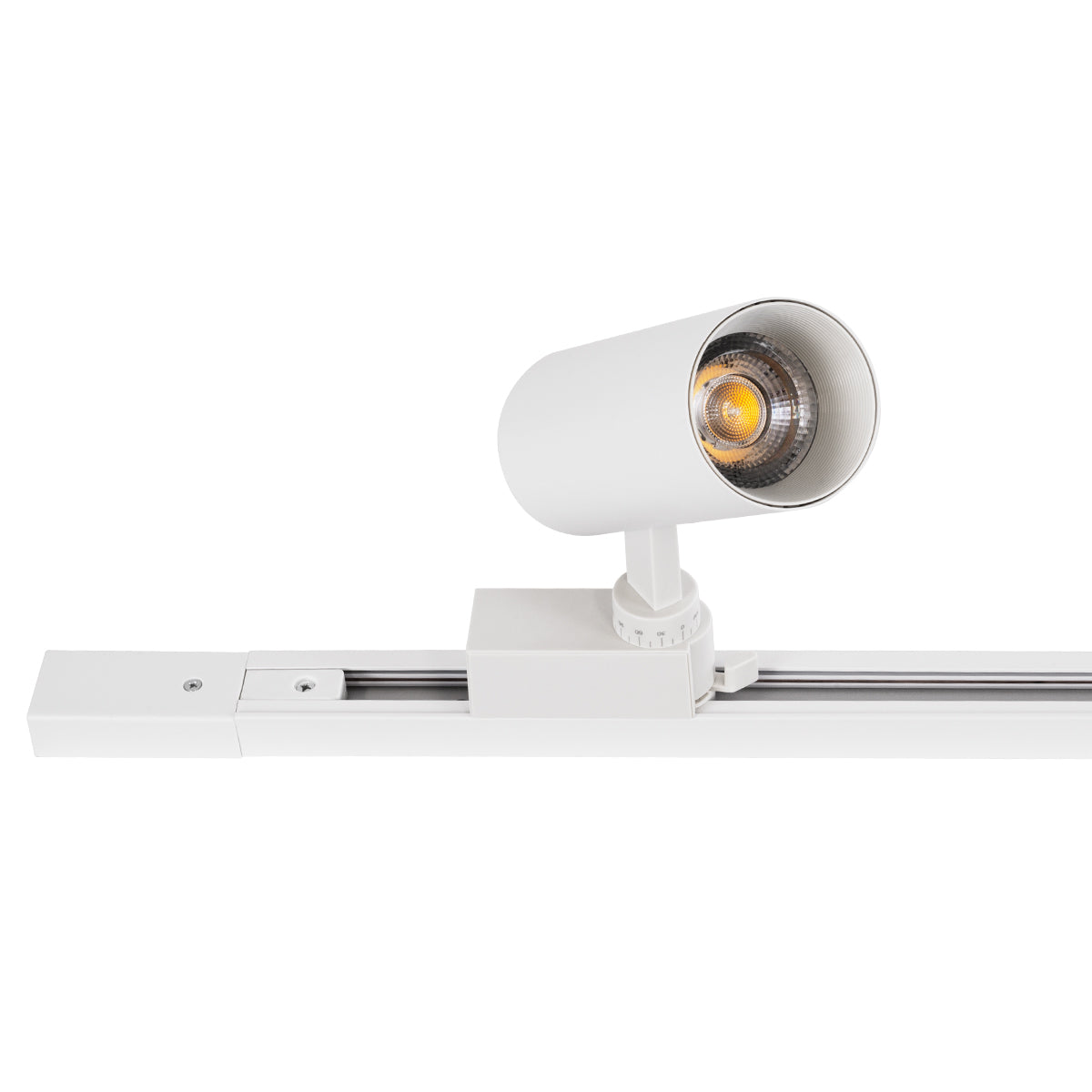 EUROTRACK-1PH 60902 Μονοφασική Ράγα 2 Καλωδίων 1L+1N για Σύστημα Ράγας Eurotrack-1PH AC 220-240V IP20 - Λευκό Ματ - Μ100 x Π3.6 x Υ2