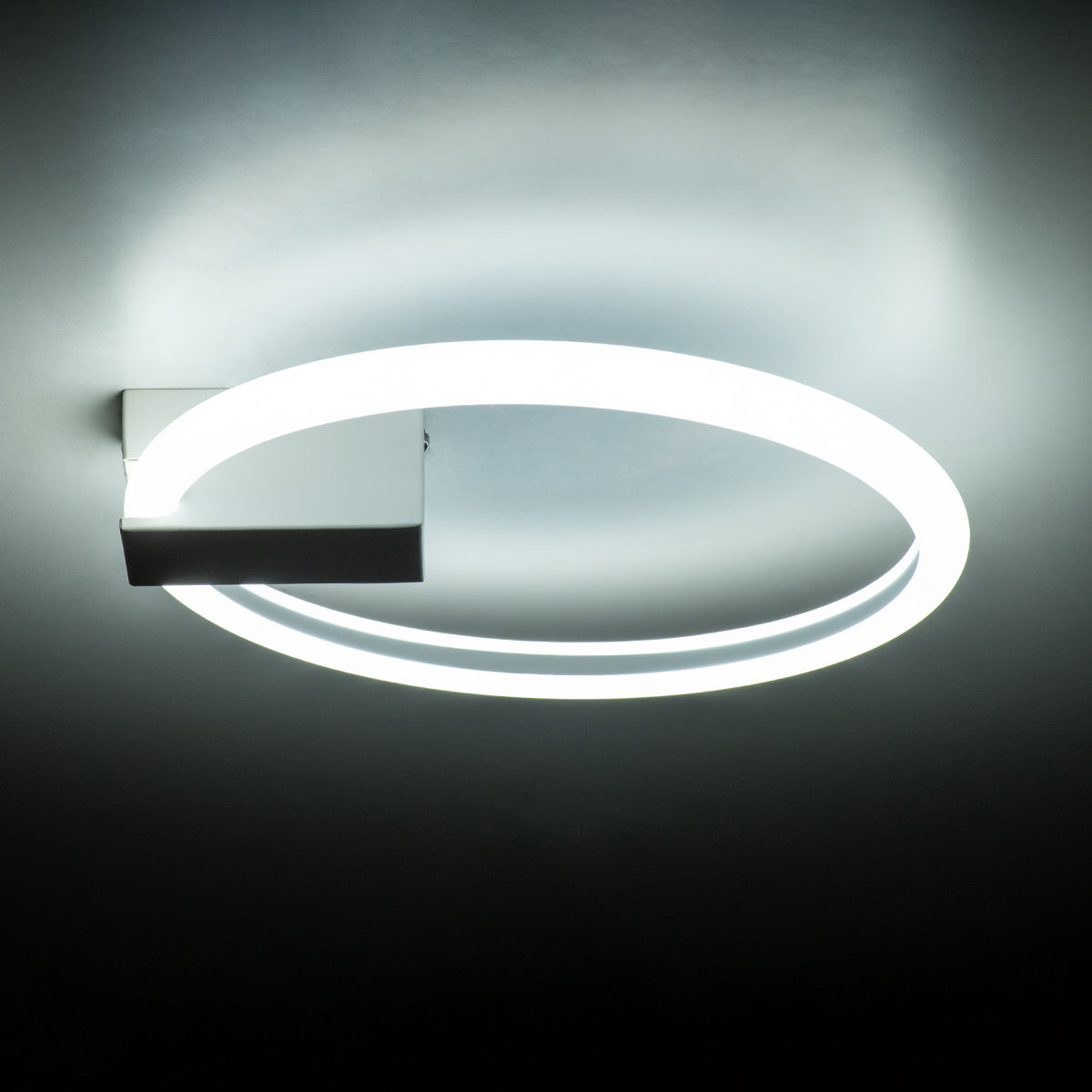 CINDERELLA 60977 Φωτιστικό Οροφής Δαχτυλίδι-Κύκλος LED CCT 16W 1792lm 360° AC 220-240V - Εναλλαγή Φωτισμού μέσω Διακόπτη On/Off All In One Ψυχρό 6000k+Φυσικό 4500k+Θερμό 2700k Φ28cm - Λευκό