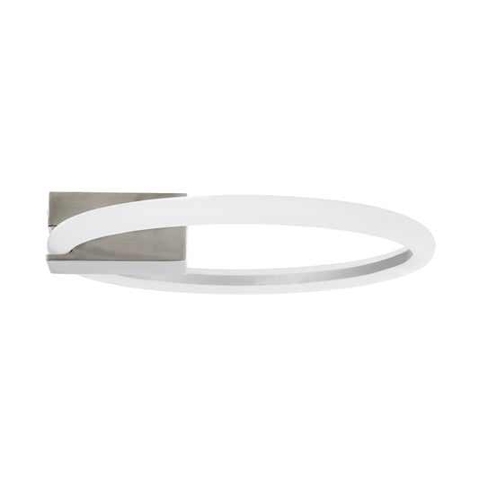 CINDERELLA 60979 Φωτιστικό Οροφής Δαχτυλίδι-Κύκλος LED CCT 16W 1792lm 360° AC 220-240V - Εναλλαγή Φωτισμού μέσω Διακόπτη On/Off All In One Ψυχρό 6000k+Φυσικό 4500k+Θερμό 2700k Φ28cm - Χρώμιο Νικελ