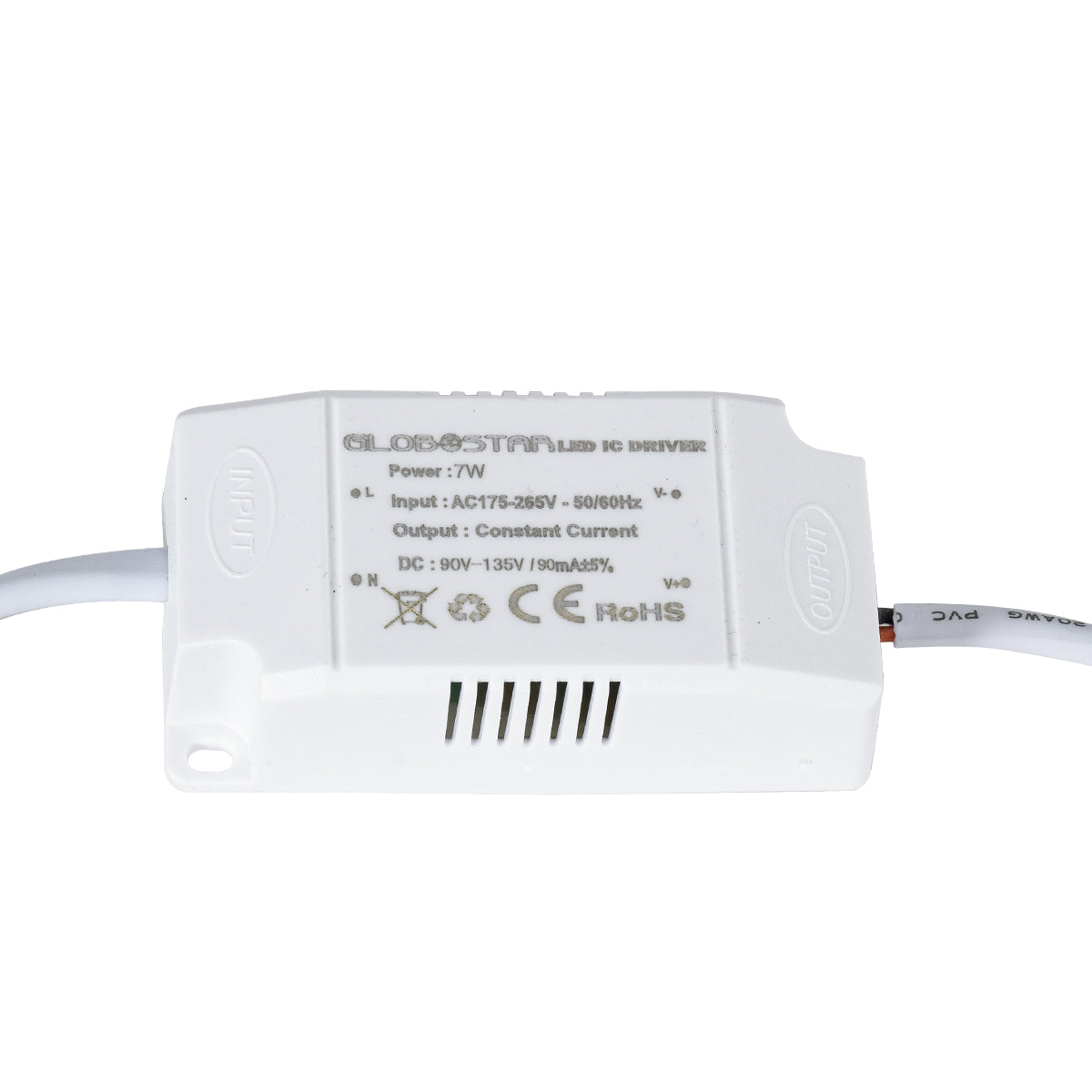 LEXIS JOINT 60990 Χωνευτό LED Κινούμενο Spot Downlight 7W 680lm 45° AC 220-240V IP44 Φ12cm x Υ3.1cm - Στρόγγυλο - Λευκό - Φυσικό Λευκό 4500K - Bridgelux Chip - TÜV Certified Driver