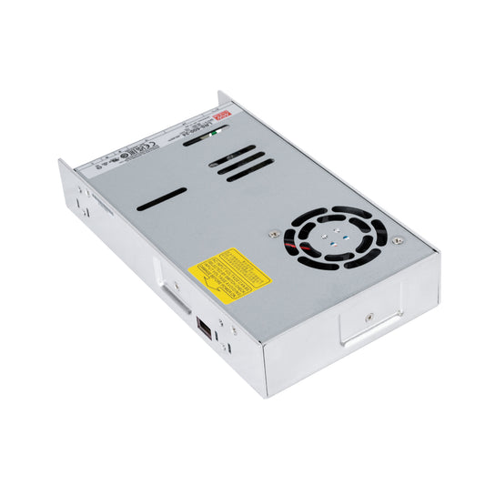 MEANWELL-LRS600-24 90788 Τροφοδοτικό/Μετασχηματιστής Class I PELV 600W 25A AC 220-240V σε DC 24V IP20 - Ρυθμιζόμενo από DC 22.8V έως DC 26.4V - Ασημί - Μ22.5 x Π12.4 x Υ4.1