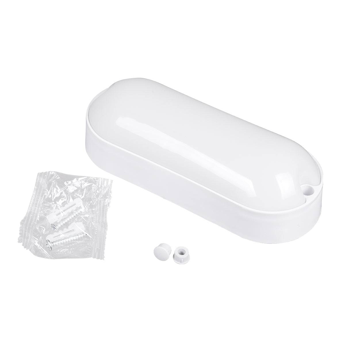 HOMIE 61000 Φωτιστικό Καραβοχελώνα Τοίχου - Απλίκα LED 11W 960lm 180° AC 220-240V Αδιάβροχο IP65 Ψυχρό Λευκό 6000K - Lumileds SMD Chip - Λευκό Γαλακτερό - Μ17 x Π7 x Υ4.5