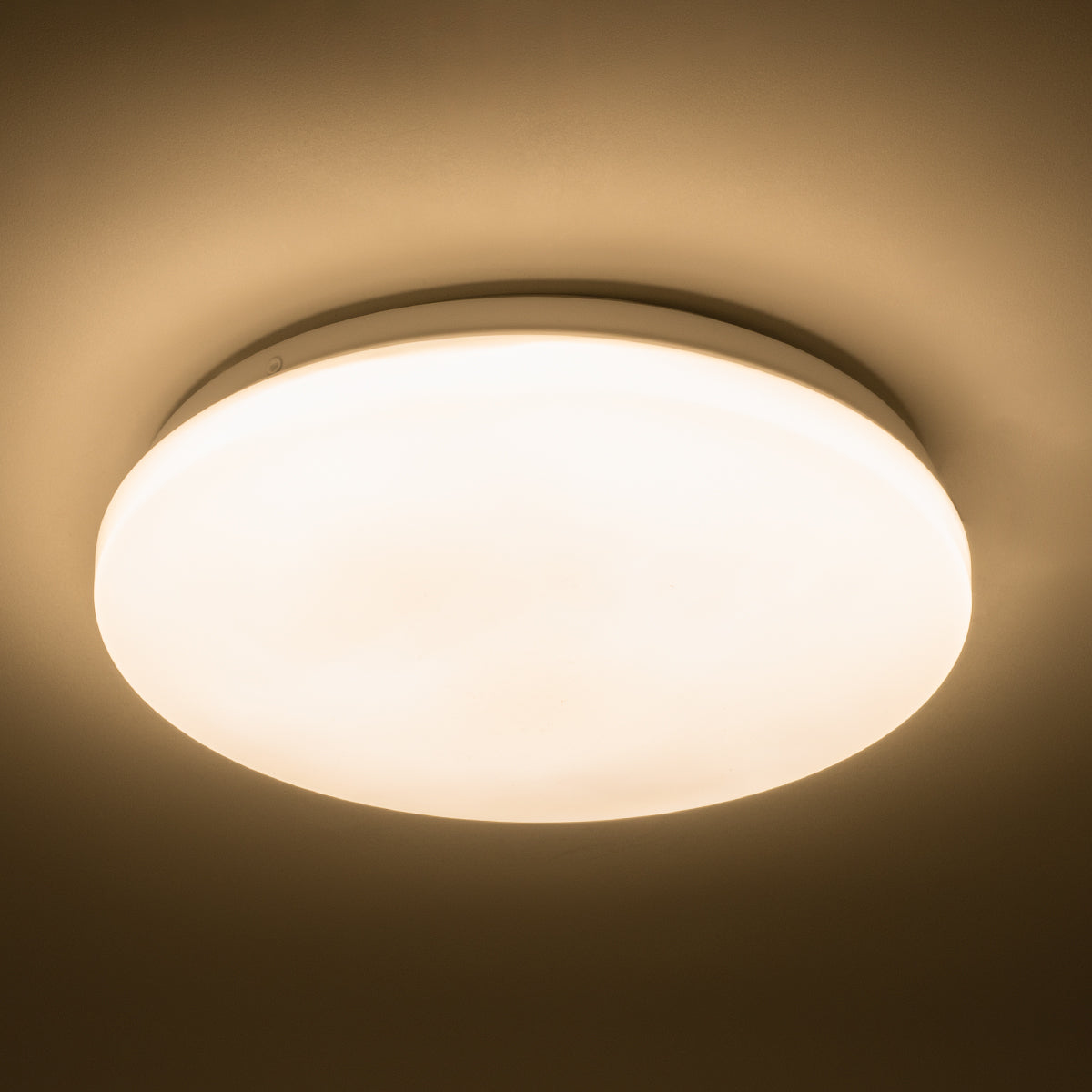 CELANO 61007 LED Πλαφονιέρα Οροφής Στρόγγυλη Φ26 20W 1800lm 120° AC 220-240V Αδιάβροχη IP54 Φ26 x Υ6cm Θερμό Λευκό 2700K