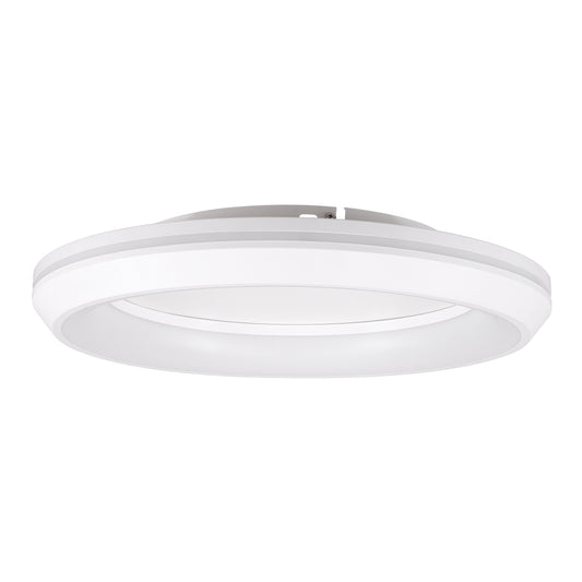 MELINA 61041 Πλαφονιέρα Οροφής Κύκλος LED CCT 55W 6376lm 120° AC 220-240V - Εναλλαγή Φωτισμού μέσω Τηλεχειριστηρίου All In One Ψυχρό Λευκό 6000k+Φυσικό Λευκό 4500k+Θερμό Λευκό 2700k Dimmable Φ48cm - Λευκό
