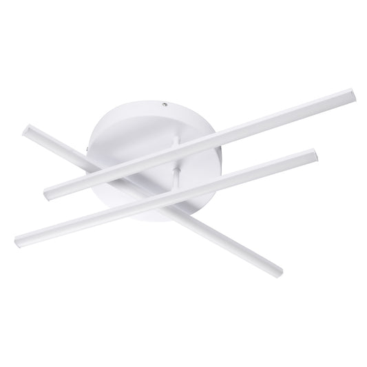 DRACO 61094 Μοντέρνο Φωτιστικό Οροφής LED 45W 5535lm 120° AC 220-240V IP20 Ρυθμιζόμενο Λευκό CCT με Χειριστήριο από 2700K έως 6000K Dimmable - Lumileds SMD Chip - Λευκό Ματ - Μ50 x Π50 x Υ11