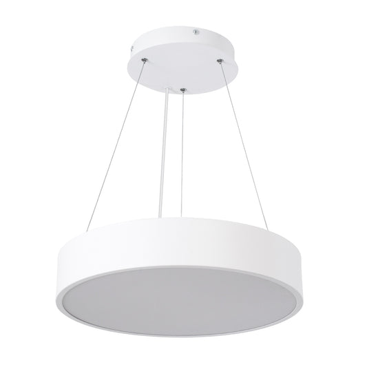 BURTON 61201 Μοντέρνο Κρεμαστό Φωτιστικό Οροφής LED 67W 7370lm 120° AC 220-240V IP20 Ρυθμιζόμενο Λευκό CCT με Χειριστήριο από 2700K έως 6000K Dimmable - Lumileds SMD Chip - Λευκό Ματ - Μ40 x Π40 x Υ8
