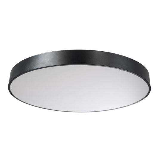 BURTON 61204-S Μοντέρνο Φωτιστικό Οροφής LED 100W 11020lm 120° AC 220-240V IP20 Ρυθμιζόμενο Λευκό CCT με Χειριστήριο από 2700K έως 6000K Dimmable - Lumileds SMD Chip - Μαύρο Ματ - Μ80 x Π80 x Υ8