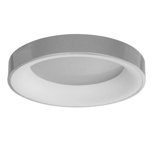 SALEM 61234 Μοντέρνο Φωτιστικό Οροφής LED 75W 8625lm 120° AC 220-240V IP20 Ρυθμιζόμενο Λευκό CCT με Χειριστήριο από 2700K έως 6000K Dimmable - Lumileds SMD Chip - Γκρι - Μ45 x Π45 x Υ9