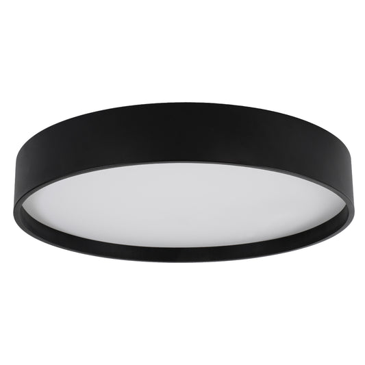 NARNIA 61259 Πλαφονιέρα Οροφής LED CCT 100W 11500lm 120° AC 220-240V - Εναλλαγή Φωτισμού μέσω Τηλεχειριστηρίου All In One Ψυχρό 6000k+Φυσικό 4500k+Θερμό 2700k Dimmable Φ60 x Υ10cm - Μαύρο