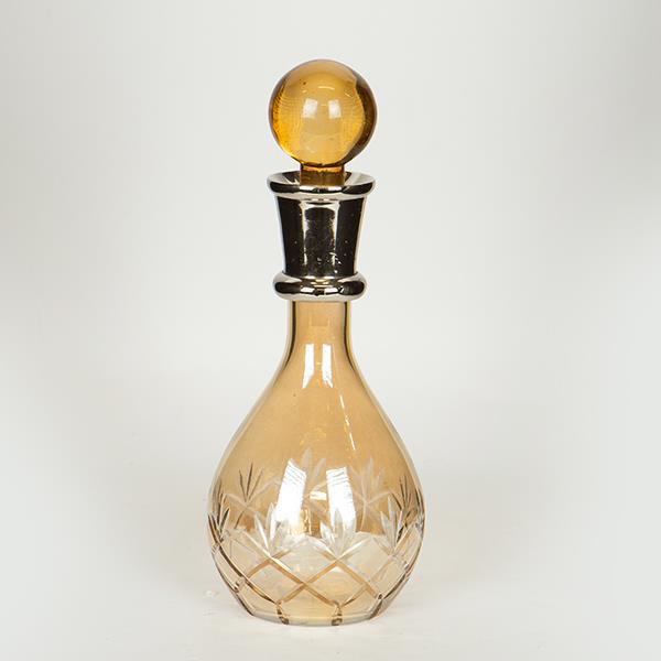 ΚΑΡΑΦΑ ΓΥΑΛΙΝΗ - ΜΕΤΑΛΛΙΚΗ ΜΕΛΙ 11x11x22