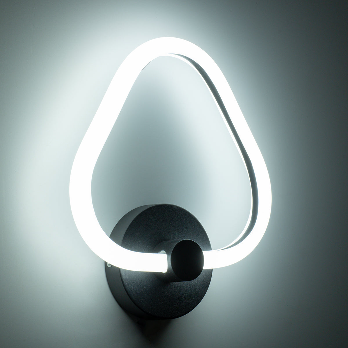 REGINA 61341 Φωτιστικό Τοίχου - Απλίκα Design LED CCT 8W 960lm 360° AC 220-240V - Εναλλαγή Φωτισμού μέσω Διακόπτη On/Off All In One Ψυχρό 6000k+Φυσικό 4500k+Θερμό 2700k Μ25 x Π7 x Υ28.5cm - Μαύρο