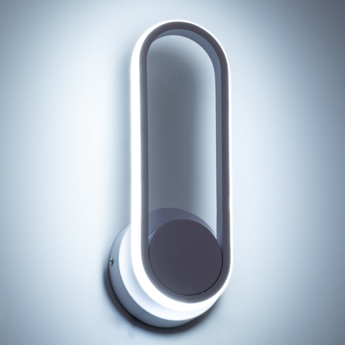 DALLAS 61346 Φωτιστικό Τοίχου - Απλίκα Design LED CCT 12W 1440lm 360° AC 220-240V - Εναλλαγή Φωτισμού μέσω Διακόπτη On/Off All In One Ψυχρό 6000k+Φυσικό 4500k+Θερμό 2700k Μ12 x Π6.5 x Υ32cm - Λευκό