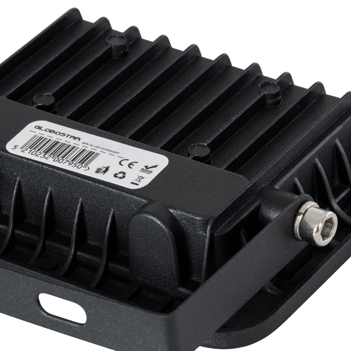 ATLAS 61410 Επαγγελματικός Προβολέας LED 20W 2500lm 120° AC 220-240V - Αδιάβροχος IP67 - Μ12 x Π2.5 x Υ9.5cm - Μαύρο - Ψυχρό Λευκό 6000K - LUMILEDS Chips - TÜV Rheinland Certified