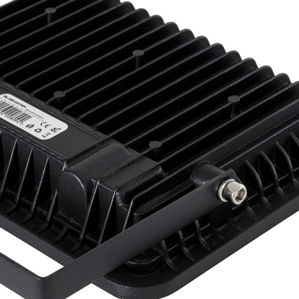 ATLAS 61423 Προβολέας LED 50W 6000lm 120° AC 220-240V Αδιάβροχο IP67 Φυσικό Λευκό 4500K - Lumileds SMD Chip - TÜV Rheinland Certified - Μαύρο Ματ - Μ21 x Π3.5 x Υ16