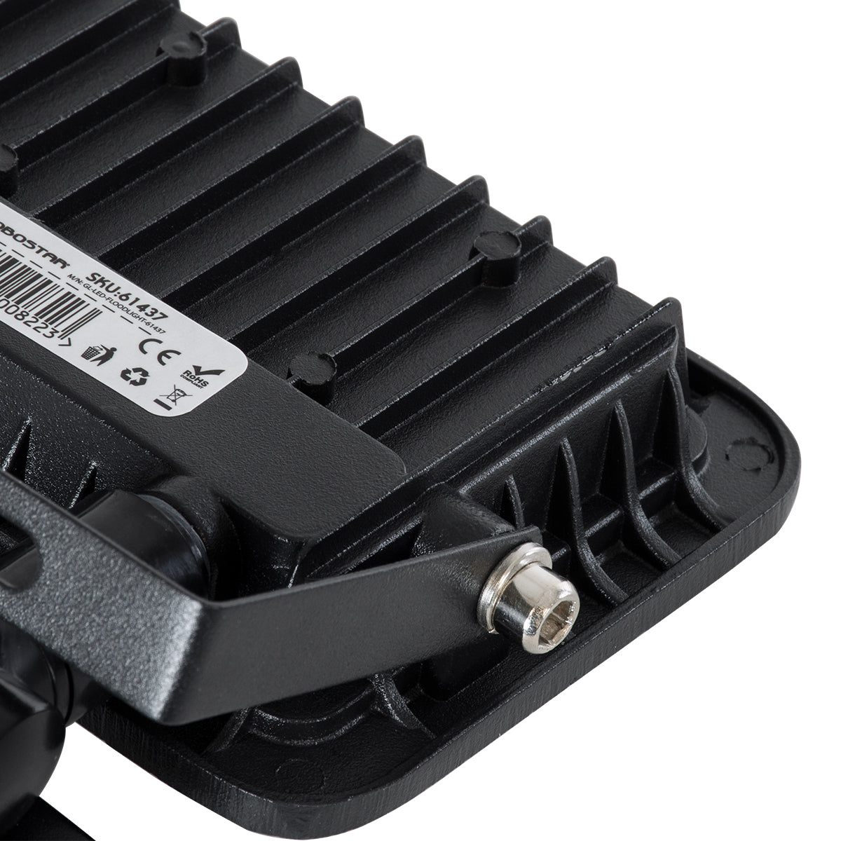AURORA 61437 Επαγγελματικός Προβολέας LED 20W 2500lm 120° AC 220-240V με Ενσωματωμένο Ρυθμιζόμενο Αισθητήρα Κίνησης PIR - Αδιάβροχος IP67 - Μ12 x Π5 x Υ14.5cm - Μαύρο - Ψυχρό Λευκό 6000K - LUMILEDS Chips - TÜV Rheinland Certified