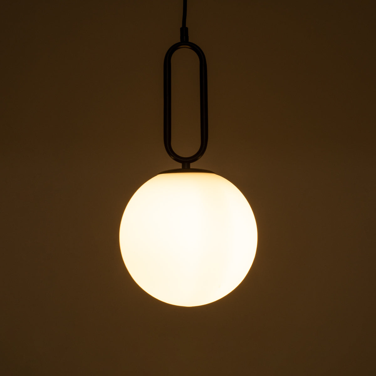 BELLISSIMO 61489 Μοντέρνο Κρεμαστό Φωτιστικό Οροφής με Ντουί 1 x E27 AC 220-240V IP20 - Λευκό & Μαύρο - Μ20 x Π20 x Υ42