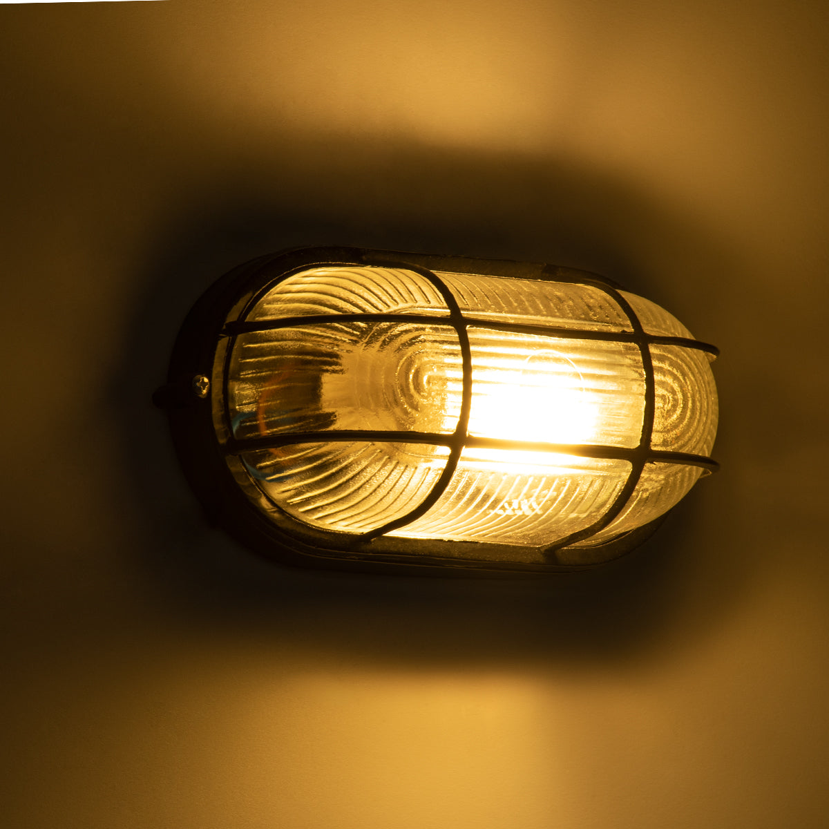 BOATLIGHT 61583 Vintage Φωτιστικό Καραβοχελώνα Τοίχου - Απλίκα με Ντουί 1 x E27 AC 220-240V Αδιάβροχο IP65 - Μαύρο Ματ - Μ21 x Π10.4 x Υ9