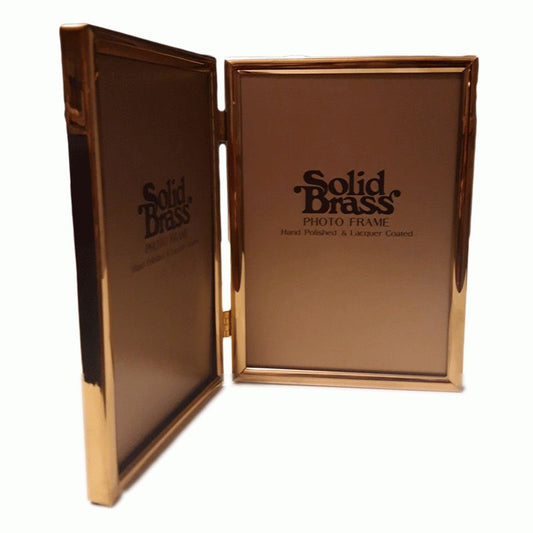 Κορνίζα Χρυσή Διπλή Μεταλλική 15x20εκ