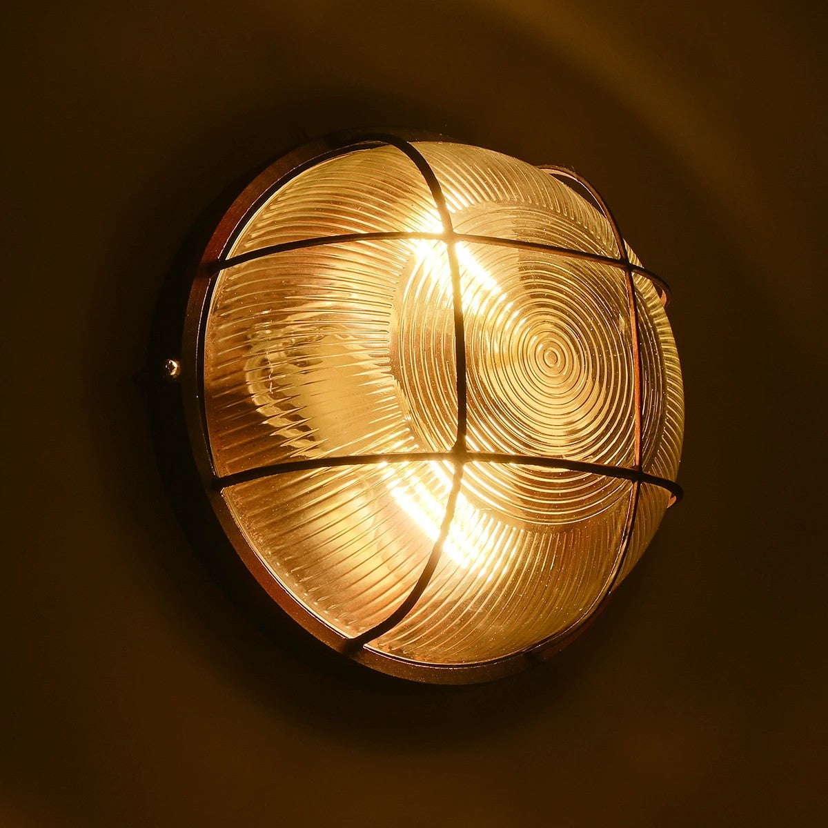 BOATLIGHT 61624 Vintage Φωτιστικό Καραβοχελώνα Τοίχου & Οροφής με Ντουί 2 x E27 AC 220-240V Αδιάβροχο IP65 - Χάλκινο Παλαιωμένο Εφέ Σκουριάς Ματ - Μ24 x Π24 x Υ11