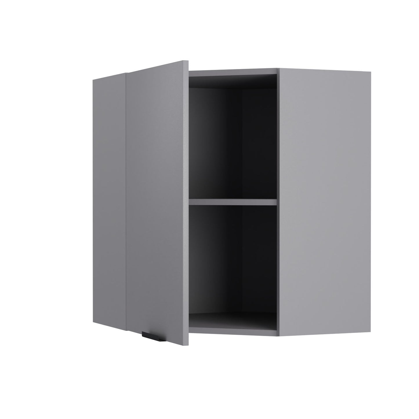 Craft Πάνω Ντουλάπι Γωνιακό Γραφίτη 60-60x30x72