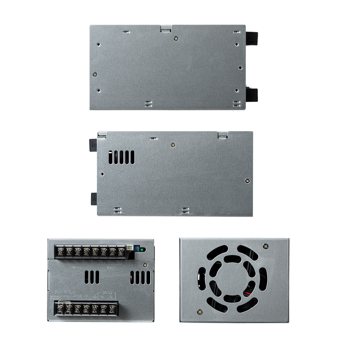 MEANWELL-PSP600-24 90791 Τροφοδοτικό/Μετασχηματιστής Class I PELV 600W 25A AC 220-240V σε DC 24V IP20 - Ρυθμιζόμενo από DC 20V έως DC 26.4V - Ασημί - Μ17 x Π12 x Υ9.3
