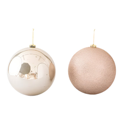 ΠΛΑΣΤΙΚΗ ΜΠΑΛΑ ΣΑΜΠΑΝΙ-ΡΟΖ ΓΥΑΛΙΣΤΕΡΗ ΚΑΙ GLITTER ΣΕΤ 2 ΤΜΧ 20εκ