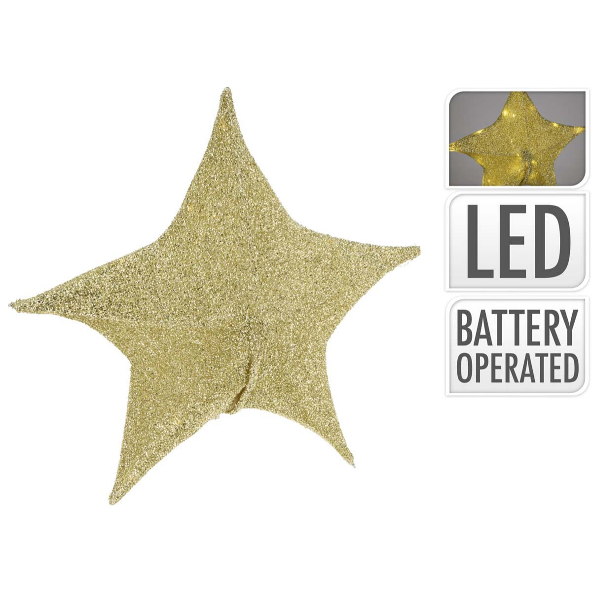 Αστέρι Χρυσό LED 50εκ