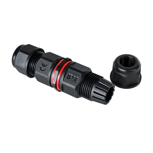 FAST-CONNECT 69919 Διπλός Ι Σύνδεσμος Ταχείας Σύνδεσης & Διακλάδωσης Καλωδίων - 1 x Είσοδος & 1 x Έξοδος - Εσωτερική Διπλή Κλέμα με Συμβατή Διατομή Καλωδίων 2 x 0.5mm² έως 2 x 1.5mm² - 450V 16A Max Αδιάβροχο IP68 - Μαύρο - Μ9 x Π2.5 x Υ2.5
