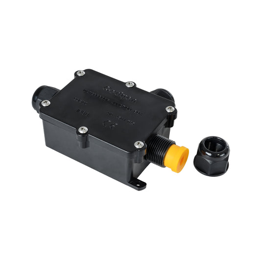 FAST-CONNECT 69922 Τριπλό Υ Αδιάβροχο IP68 Κυτίο Ταχείας Σύνδεσης & Διακλάδωσης Καλωδίων - 3 x Είσοδοι - Εσωτερική Τριπλή Κλέμα με Συμβατή Διατομή Καλωδίων 3 x 0.5mm² έως 3 x 2.5mm² - 450V 41A Max - Μ14 x Π9.5 x Υ4cm - Μαύρο