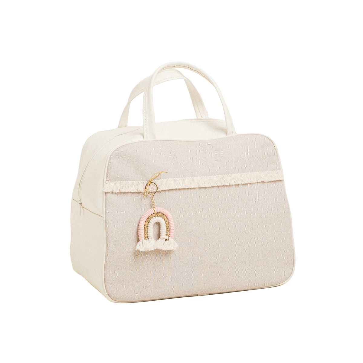 Τσάντα Χειρός 35x40x23 Ροζ Ουράνιο Τόξο