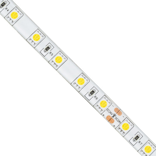 70320 Ταινία LED SMD 5050 5m 14.4W/m 60LED/m 1584 lm/m 120° DC 24V Αδιάβροχη IP65 Ψυχρό Λευκό 6000K