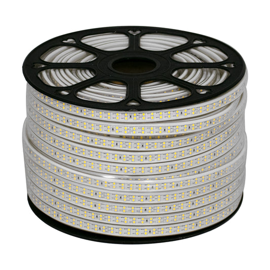 70511 Wide Ταινία Διπλής Σειράς Epistar LED SMD 2835 1m 24W/m 180LED/m 3288lm/m 120° DC 230V Αδιάβροχη IP68 Φυσικό Λευκό 4500K Dimmable