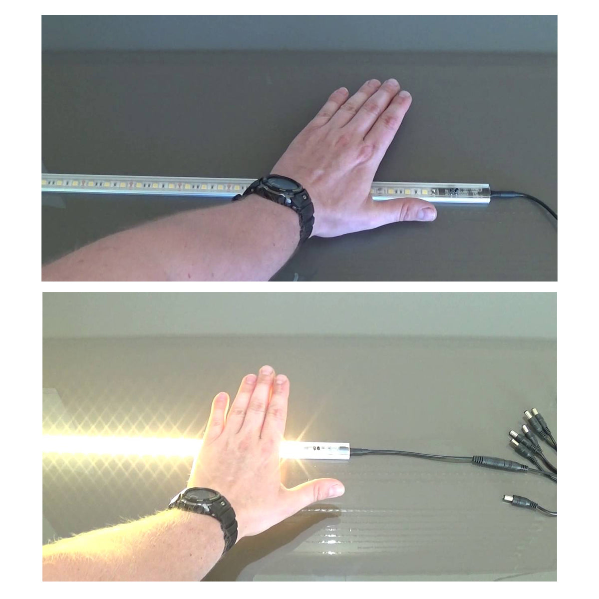 SENSORA 70698 Ανιχνευτής / Αισθητήρας Κίνησης Χεριού Ειδικός για Προφίλ Αλουμινίου DC 5-24V 6A 144W Max IP20 - Μ4.9 x Π1 x Υ0.7