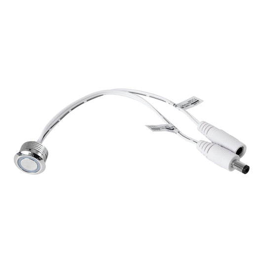 BUTTON 70793 Φωτιζόμενος Χωνευτός Διακόπτης Αφής On/Off & Push Dimming LED DC 12-24V 1 x 4A 96W Max IP20 Μπλε - Μ2 x Π2 x Υ1.2