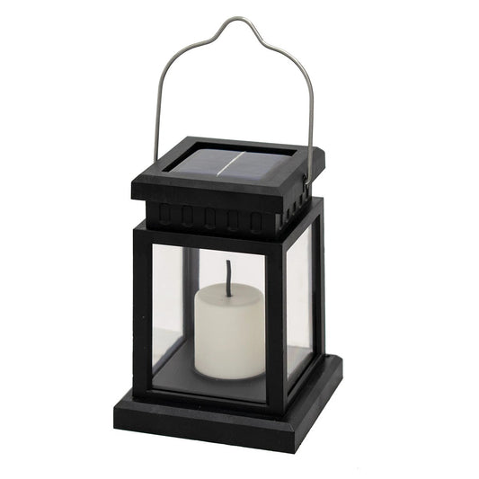 LANTERNIA 71506 Διακοσμητικό Φαναράκι LED 1W 50lm 180° DC 5V με Φωτοβολταϊκό Panel 5V 0.1W & Επαναφορτιζόμενη Μπαταρία Li-ion 3.2V 120mAh Αδιάβροχο IP65 Θερμό Λευκό 2700K - Μ9 x Π9 x Υ12.5