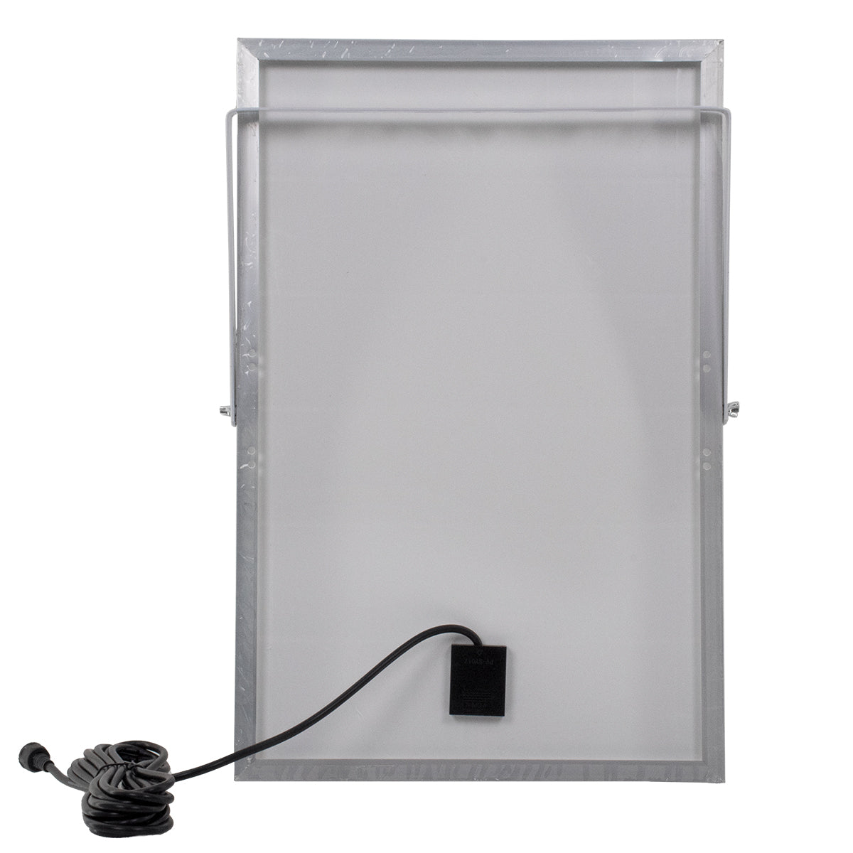 HERMES 71557 Προβολέας LED 100W 1000lm 120° DC 5V με Φωτοβολταϊκό Panel 5V 20W & Επαναφορτιζόμενη Μπαταρία Li-ion 3.2V 15000mAh Αδιάβροχο IP65 Ψυχρό Λευκό 6000K - Sanan Chip - Μαύρο - Μ31.5 x Π26.2 x Υ7.5