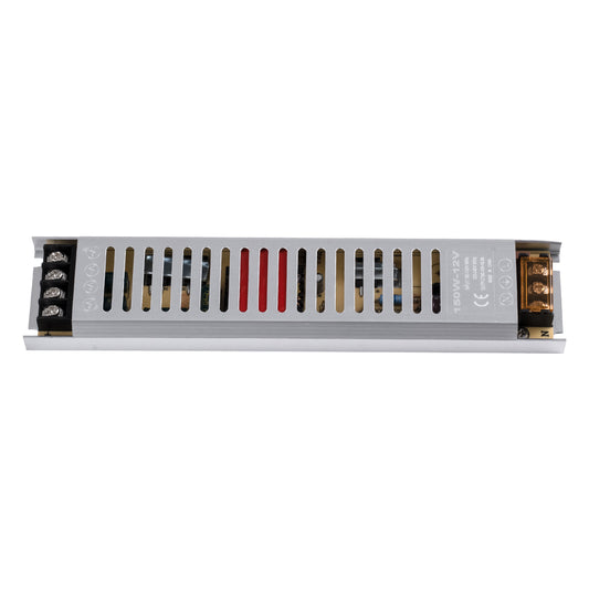 73027 Μεταλλικό Τροφοδοτικό PELV Ultra Slim για Προϊόντα LED 150W 12.5A - AC 220-240V σε DC 12V - IP20 L25.2 x W5.4 x H2.1cm
