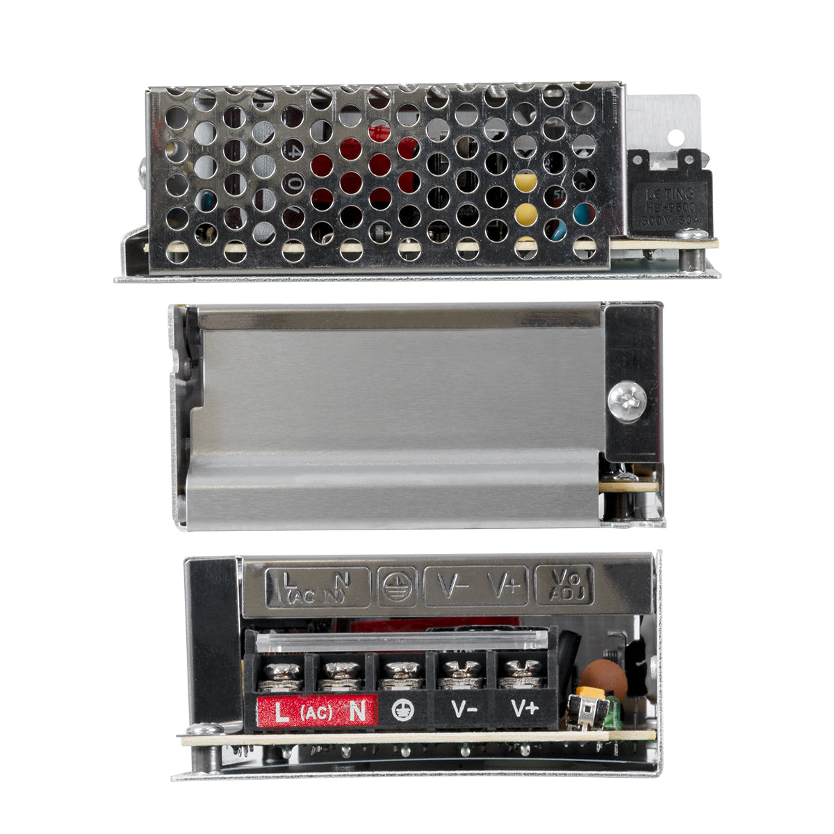 LUMIVOLT 73042 Τροφοδοτικό/Μετασχηματιστής PELV 60W 2.5A DC 24V IP20 - AC 220-240V σε DC 24V / Ρυθμιζόμενo από DC 22.5V έως DC 25.5V - Μ11 x Π7.8 x Υ3.8